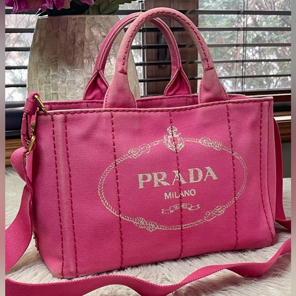 SOLD❌Authentic PRADA Canapa Logo Bag - Picture 2 of 15